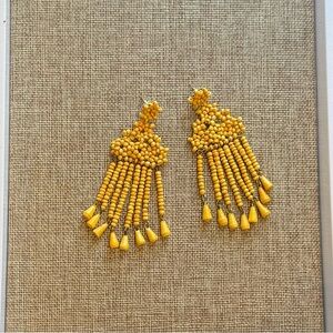 Noonday Collection Duchess Earrings, Lemon